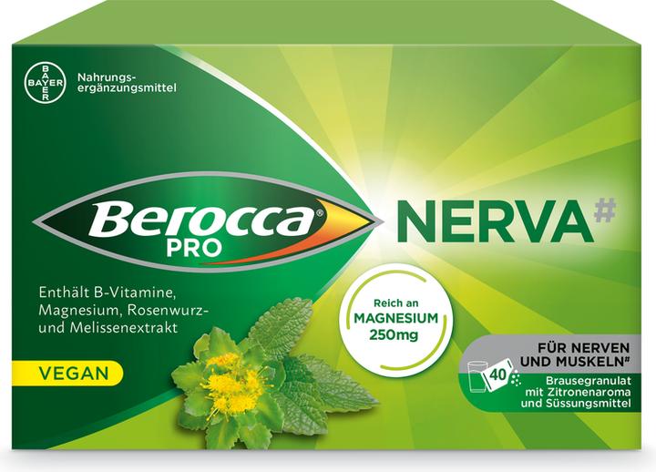 Image du produit Berocca PRO NERVA sachets de granulés effervescents (40 pièce(s), À granulés, 248 g)