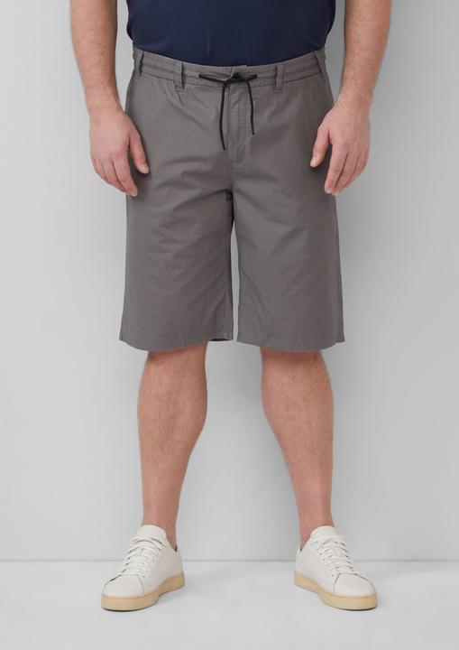 Actual product image S.Oliver Bermuda Relaxed-Fit-Bermuda mit Minimalmuster und Elastikbund (46)