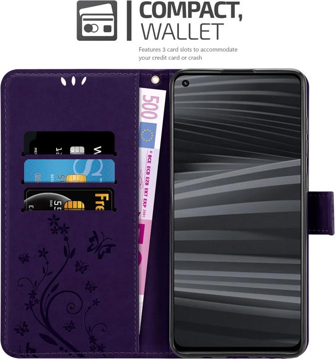 Image du produit Cadorabo Housse Flower Book pour Realme GT 2 / GT Neo 2 (Realme GT 2, Realme GT Neo 2)