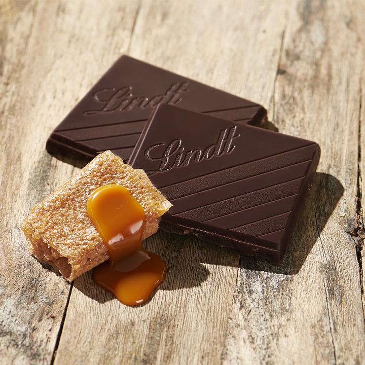 Actual product image Lindt Excellence Dark with biscuits & caramel (100 g)