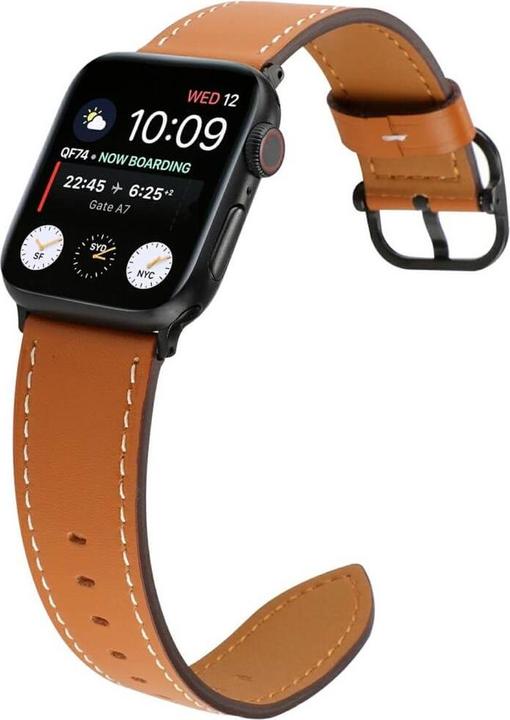 Produktbild Cover-Discount Apple Watch 44/45/46/49mm - Ersatzband Armband Leder (Leder)