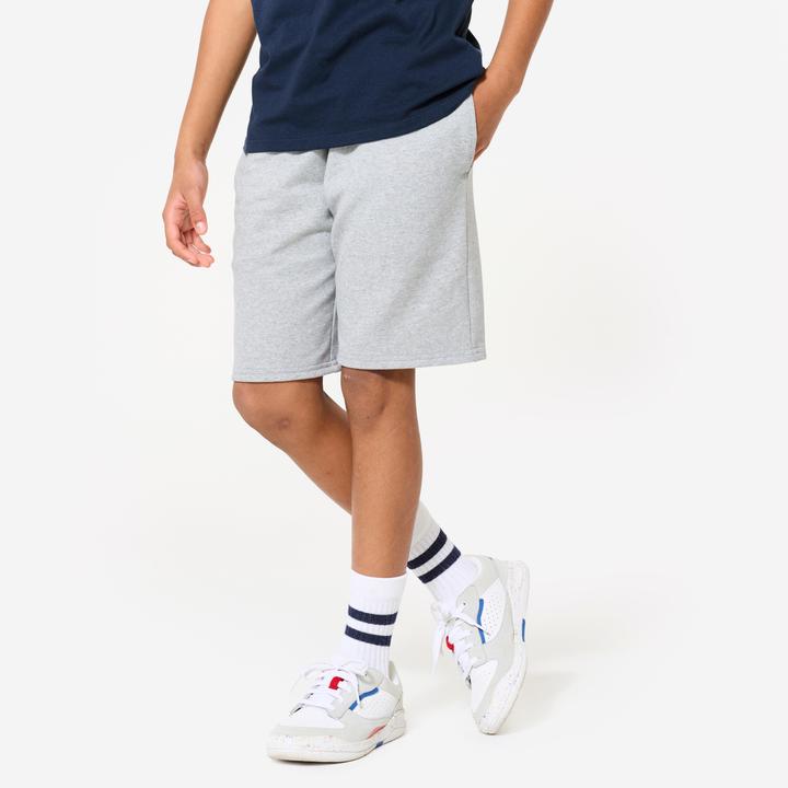 Produktbild Domyos Shorts Kinder Multisport Baumwolle - graumeliert