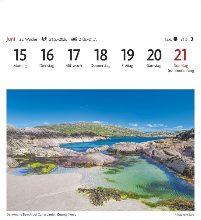 Actual product image Harenberg Irland Sehnsuchtskalender 2026 - Wochenkalender mit 53 Postkarten (Hardcover, German)