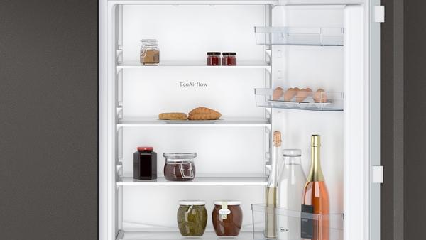 Actual product image Neff N 30, built-in fridge-freezer with bottom freezer compartment, 177.2 x 54.1 cm, flat hinge, KI7861F (260 l)