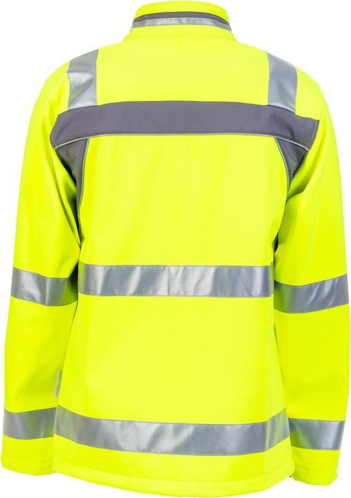 Produktbild Planam Warnschutz Softshelljacke Plaline gelb/schiefer M (M)