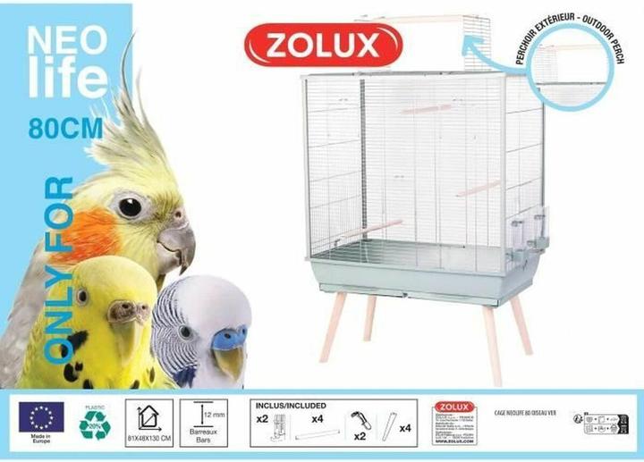 Actual product image Zolux Klatka NEOLIFE 80 dla ptaków zielona