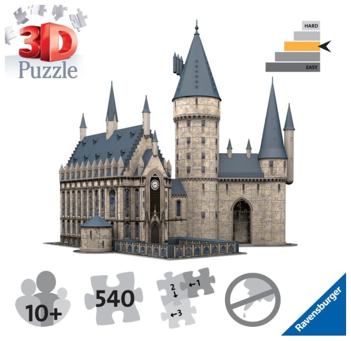 Actual product image Ravensburger Harry Potter- Hogwarts Castle (540 pieces)