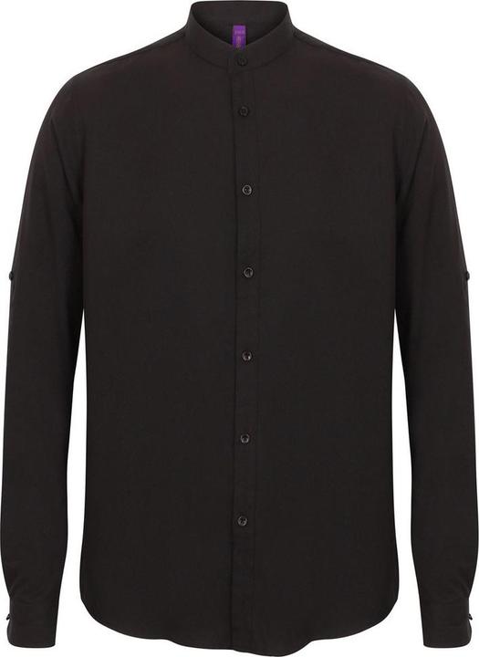 Immagine prodotto Henbury Camicia Colletto alla Coreana Manica Arrotolata Uomo (XXL)