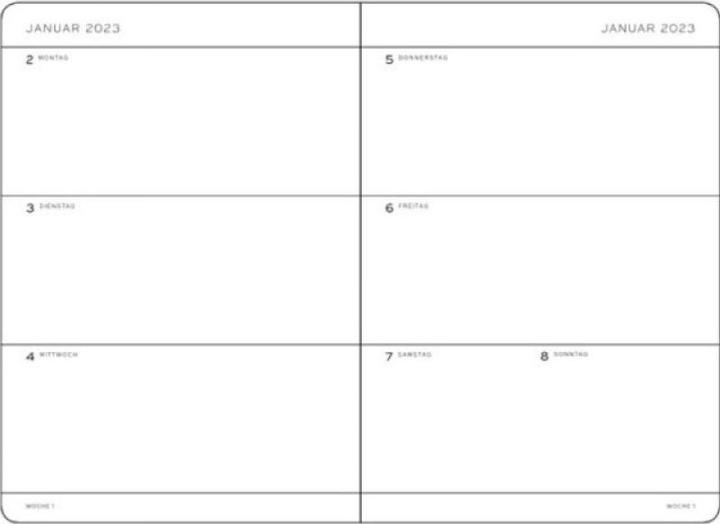 Produktbild Leuchtturm1917 LEUCHTTURM 1W/2S.POCKET SC P.RED (A6, 1 Woche / 2 Seiten)