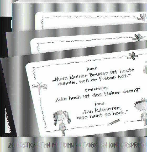 Immagine prodotto 20 Postkarten mit den witzigsten Kindersprüchen aus der Kita (Tedesco, 2023)
