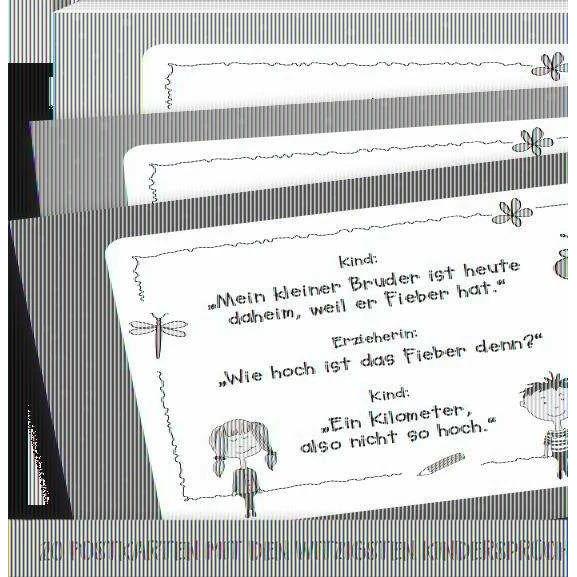 Thumbnail - 20 Postkarten mit den witzigsten Kindersprüchen aus der Kita, Fachbücher
