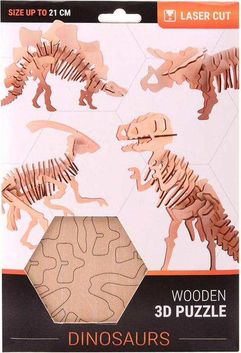 Image du produit Johntoy Houten Bouwpakket Dinosaurus 3D