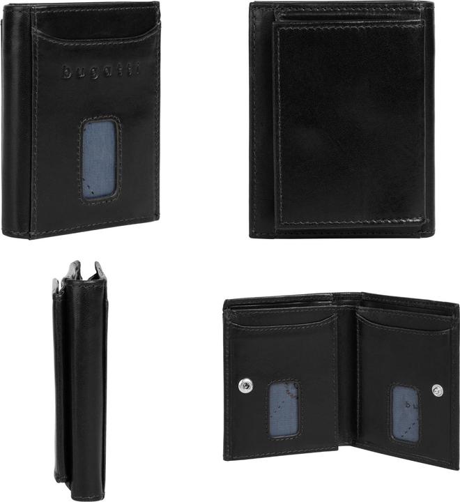 Actual product image Bugatti Secure Slim - RFID credit card holder with Viennese coin pocket Romano