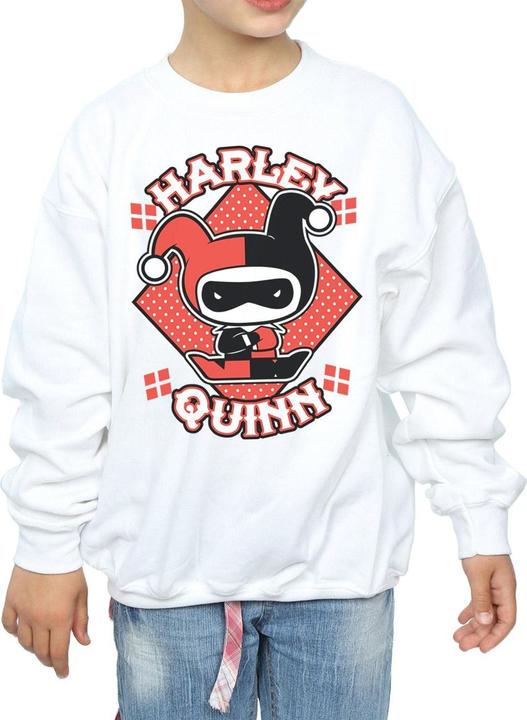Produktbild Chibi Harley Quinn Badge Sweatshirt Mädchen (140, 146)