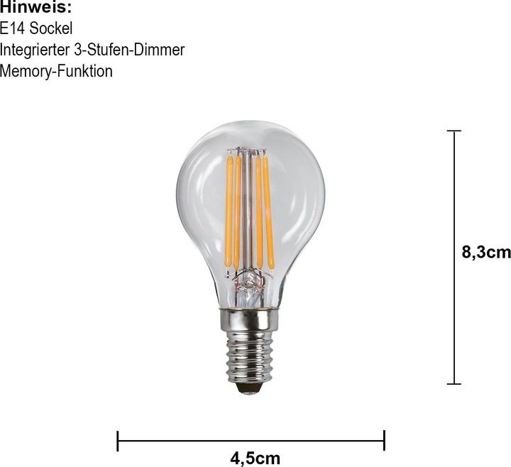 Actual product image Star Trading Leuchtmittel (E14, 4.20 W, 470 lm, 1 x, E)