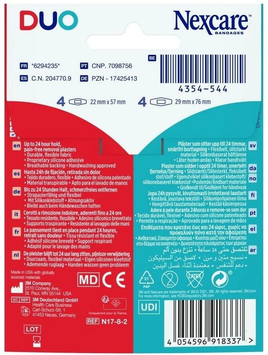 Produktbild Nexcare DUO Pflaster (20 x)