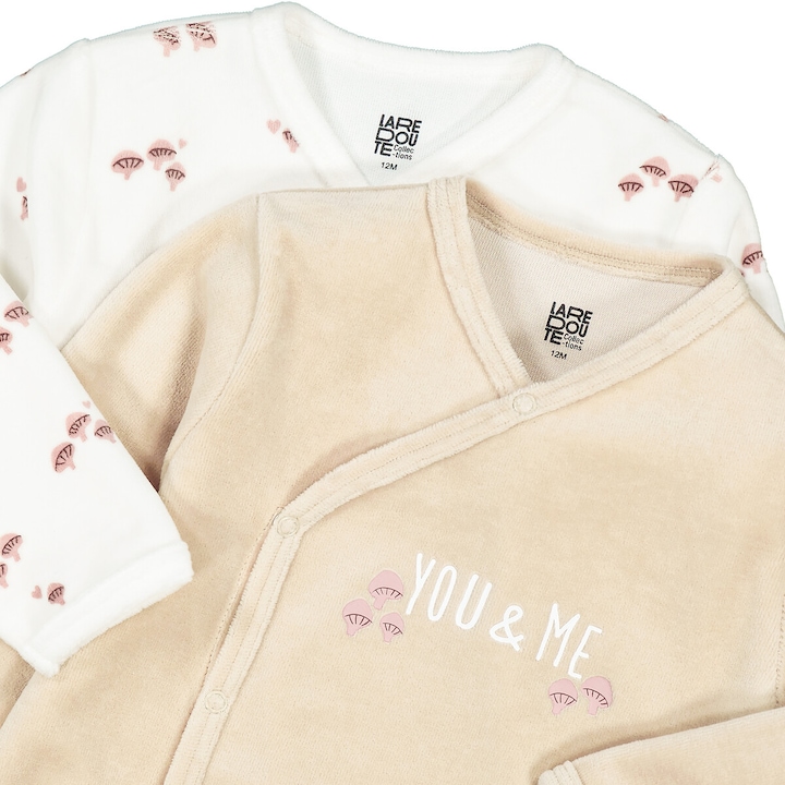 Produktbild La Redoute Collections 2er-Pack Strampler (74)