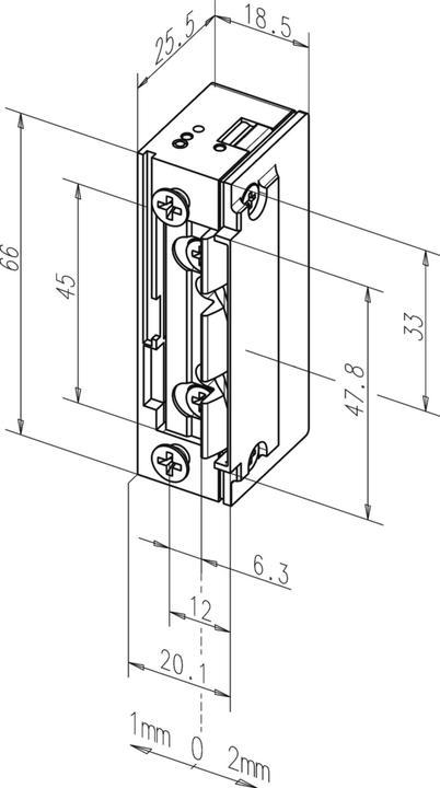 Produktbild effeff Elektro-Türöffner 118 E.13 ProFix 2 (Zimmertür, Objekttür, Indoor)