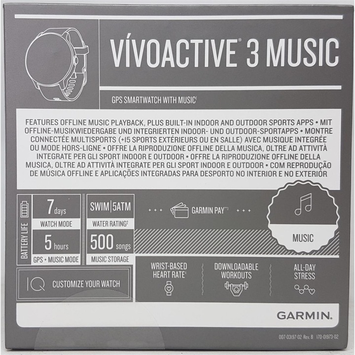 Image du produit Garmin Vivoactive 3 Music (43 mm)