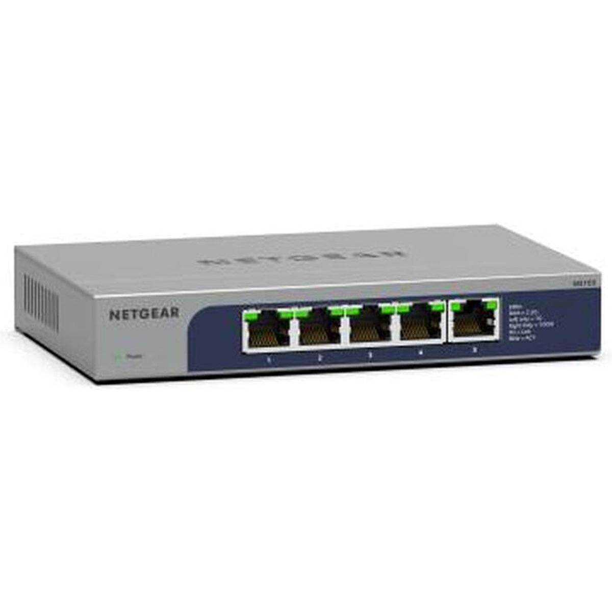 Netgear 5-Port 2.5G Unmanaged Switch (5 Ports), Netzwerk Switch, Grau
