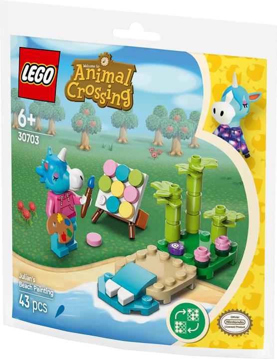 Actual product image Animal Crossing Jimmy's beach painting (30703, LEGO Animal Crossing)