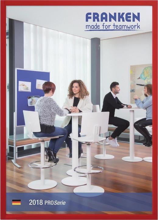 Immagine prodotto Franken Tasca magnetica FRAME IT X-tra!Line, DIN A3, rosso Portadocumenti, trasparente, magnetico, lamina (A3, 1x)