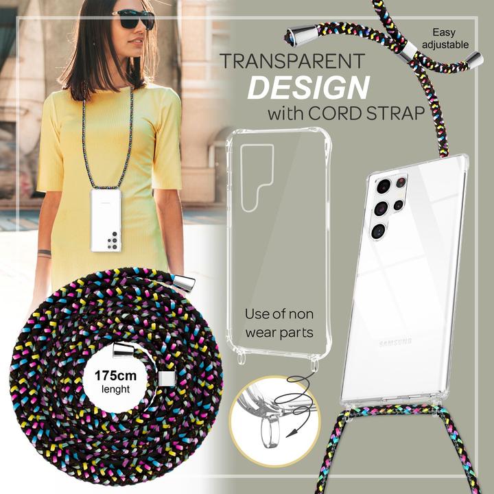 Immagine prodotto Nalia Copertura ibrida trasparente con catena da appendere al collo