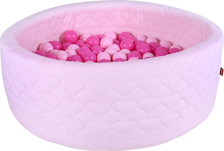 Actual product image Knorrtoys Ball pool soft - "Cosy heart rose" - 300 balls soft pink (approx. 6cm diameter)