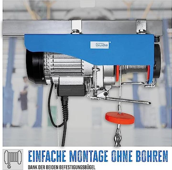 Actual product image Güde Electric wire rope hoist GSZ 300600