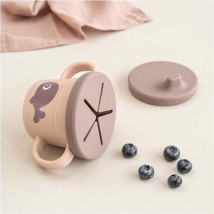 Actual product image Done by Deer Snack & drinking cup set Wally pink