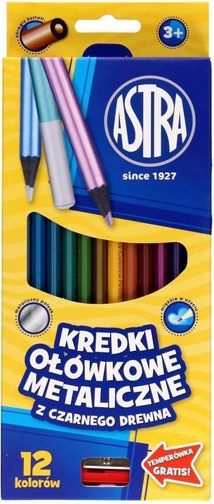 Immagine prodotto Astra Matite colorate metallizzate 12 pezzi con temperamatite (12 x)