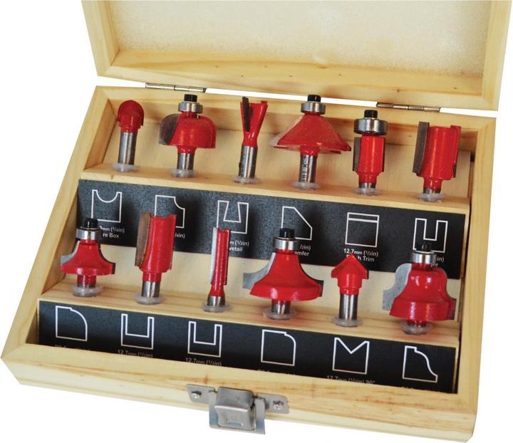 Produktbild Faithfull 14in Tct Router Bit Set 12 Teile