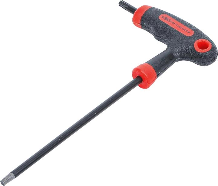 Produktbild BGS Schraubendreher mit T-Griff und seitlicher Klinge T-Profil (für Torx) mit/ohne Bohrung T20 (T-profil)