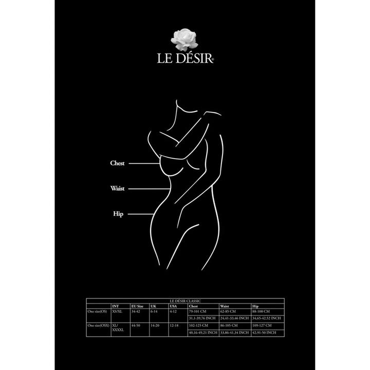 Productafbeelding Le Désir Contrast Suspender Bodystocking (S, M, L, XL)