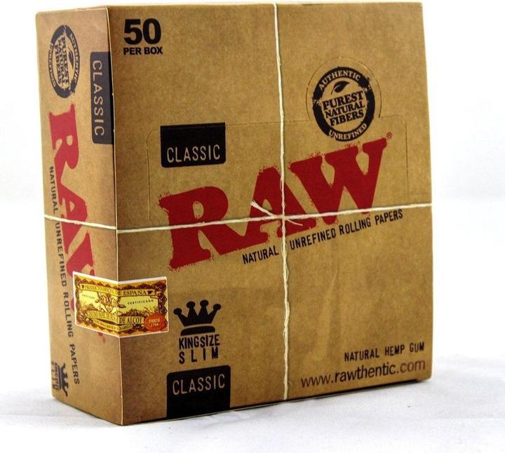 Actual product image RAW Classic King Size Slim (Box 50pcs.)