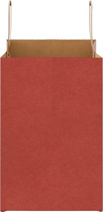 Actual product image VidaXL Kraft paper bags 50 pcs. with handle red 26x17x25 cm paper bag (Gift bag, 50 x)