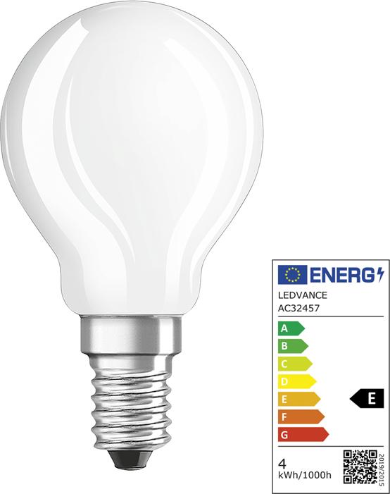 Actual product image Osram LED Base Classic P (E14, 4 W, 470 lm, 3 x, E)