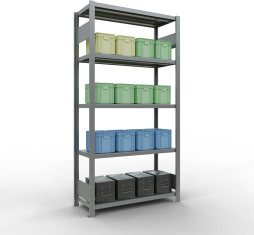 Actual product image Schulte Lagertechnik MULTIplus330 basic racking system with length ledgers