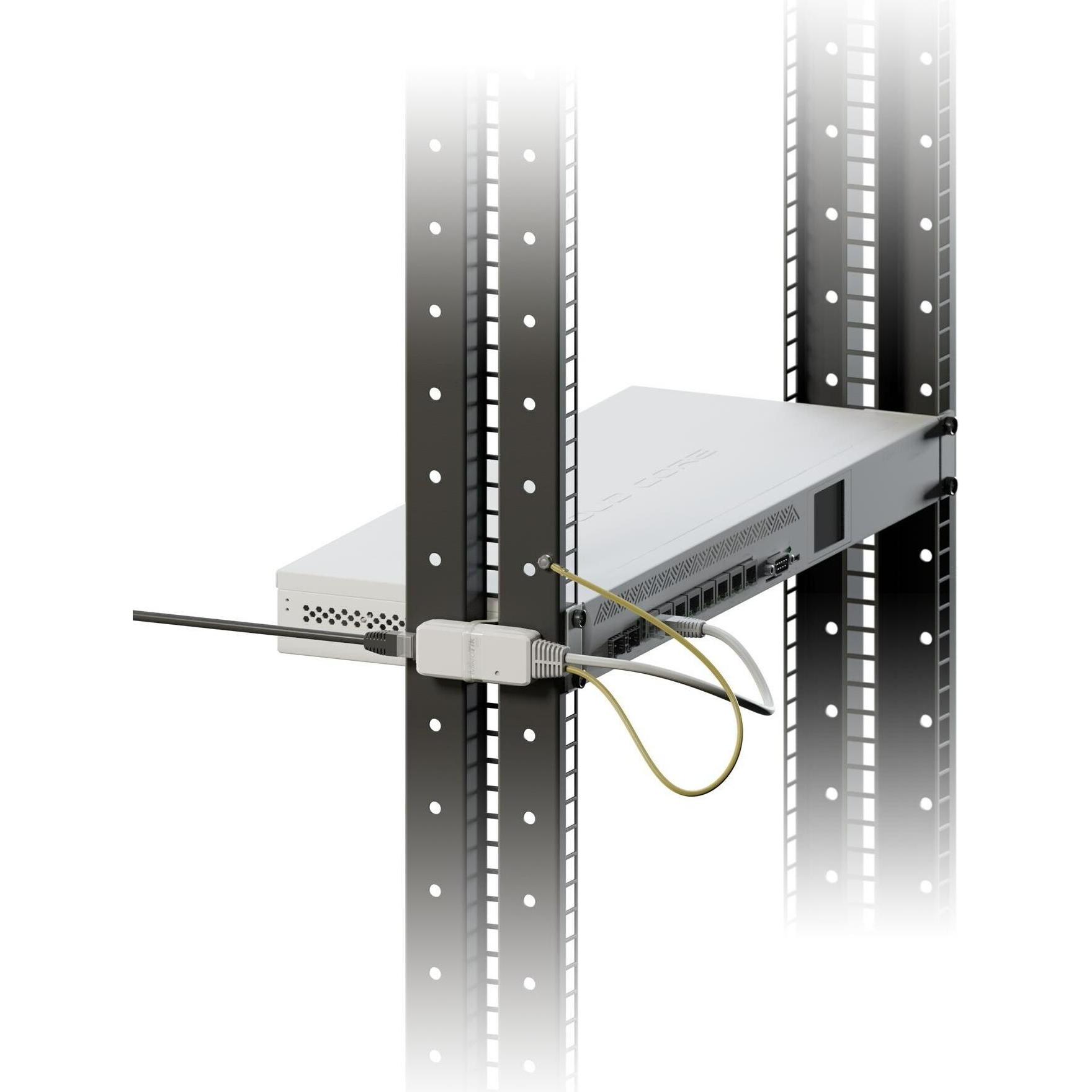 Thumbnail - MikroTik RBGESP - Gigabit Ethernet-Überspannungsschutz in wasserdichtem IP68-Gehäuse (Überspannungsschutzadapter), Netzw...