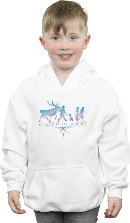 Immagine prodotto Disney Frozen 2 Believe In The Journey Silhouette Felpa con Cappuccio Ragazzi (104)