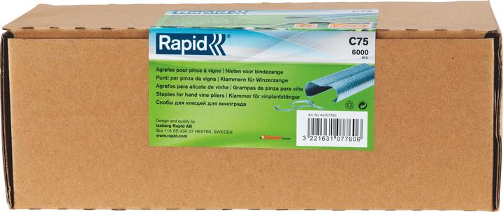 Rapid C75 Pinze ad anello ALU 6.000 pezzi