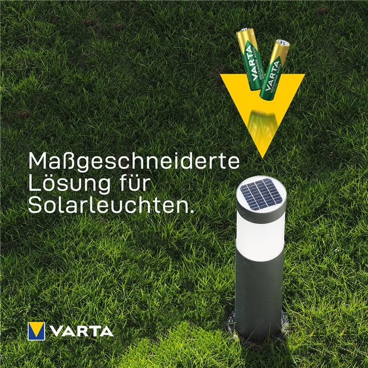 Actual product image Varta Recharge Accu Solar (2 pcs., AA, 800 mAh)