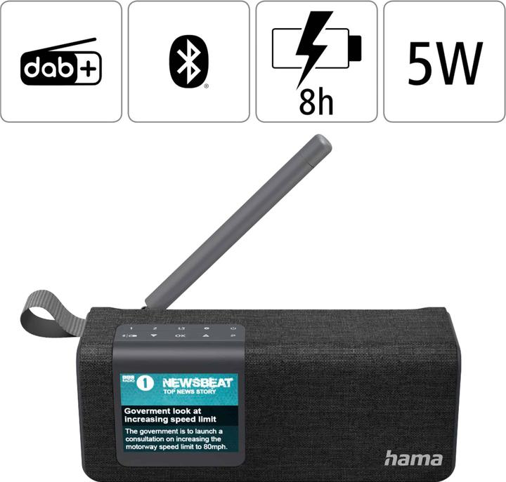 Actual product image Hama DR200BT (DAB+, DAB, FM, Bluetooth)