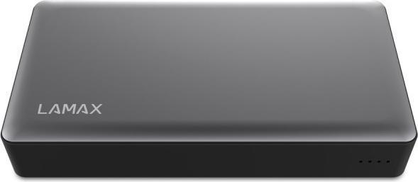 Actual product image Lamax LM20000FC Powerbank Lithium Polymer (LiPo) 20000 mAh Grey (20000 mAh, 5 W, 74 Wh)