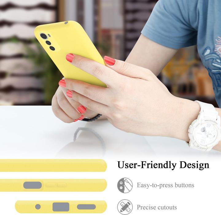 Productafbeelding Cadorabo TPU Liquid Silicone Hoesje Cover voor Motorola MOTO E32 4G / E32S (Motorola Moto E32s)