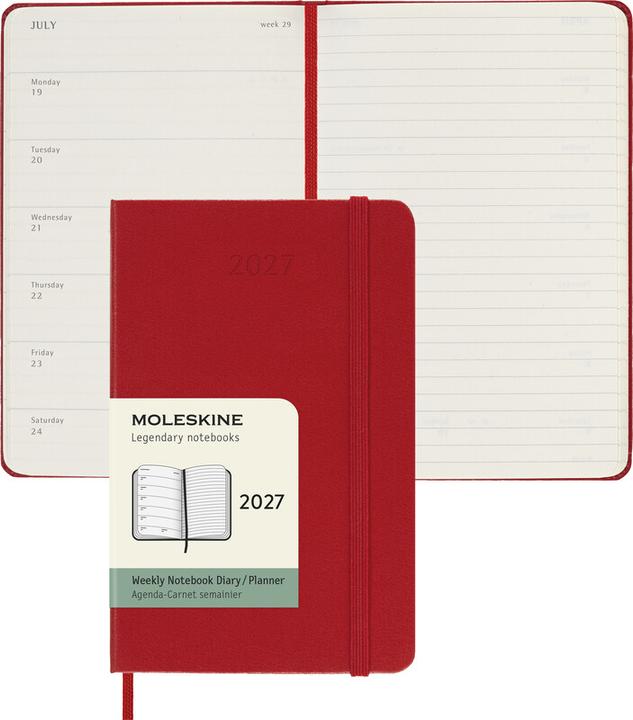 Produktbild Moleskine Taschenagenda Weekly (A6, 1 Woche / 1 Seite)