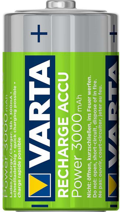 Produktbild Varta Recharge Accu Power (2 Stk., D, 3000 mAh)