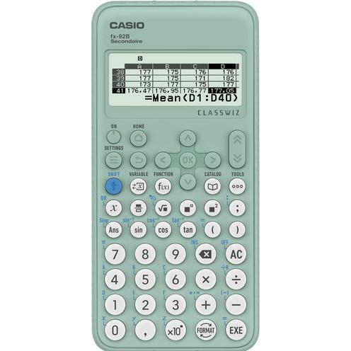 Casio, Calcolatrice, Wissenschaftlicher Taschenrechner FX-92BSECOND AAA Grün