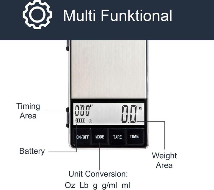 Produktbild JoeFrex Digitalwaage mit Timer