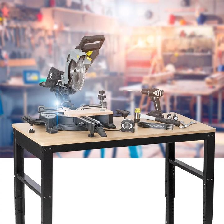 Image du produit Stahlwerk Werkbank mit Rollen (60 cm, 120 cm)